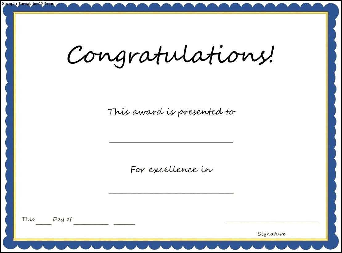 Congratulation Certificates Templates - Calep.midnightpig.co Pertaining To Congratulations Certificate Word Template