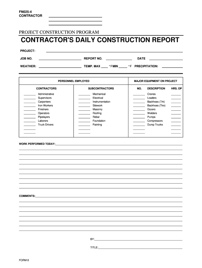 Construction Daily Report Template Excel – Calep.midnightpig.co Regarding Daily Site Report Template