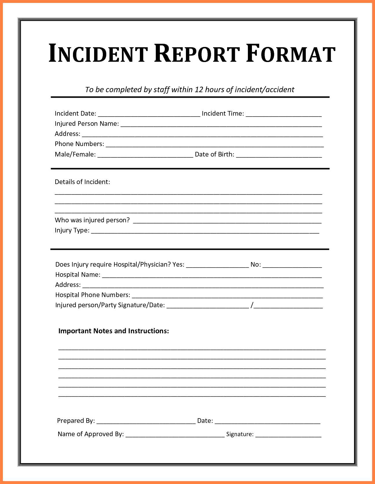 Contoh Incident Report – Falep.midnightpig.co Intended For 8D Report Format Template