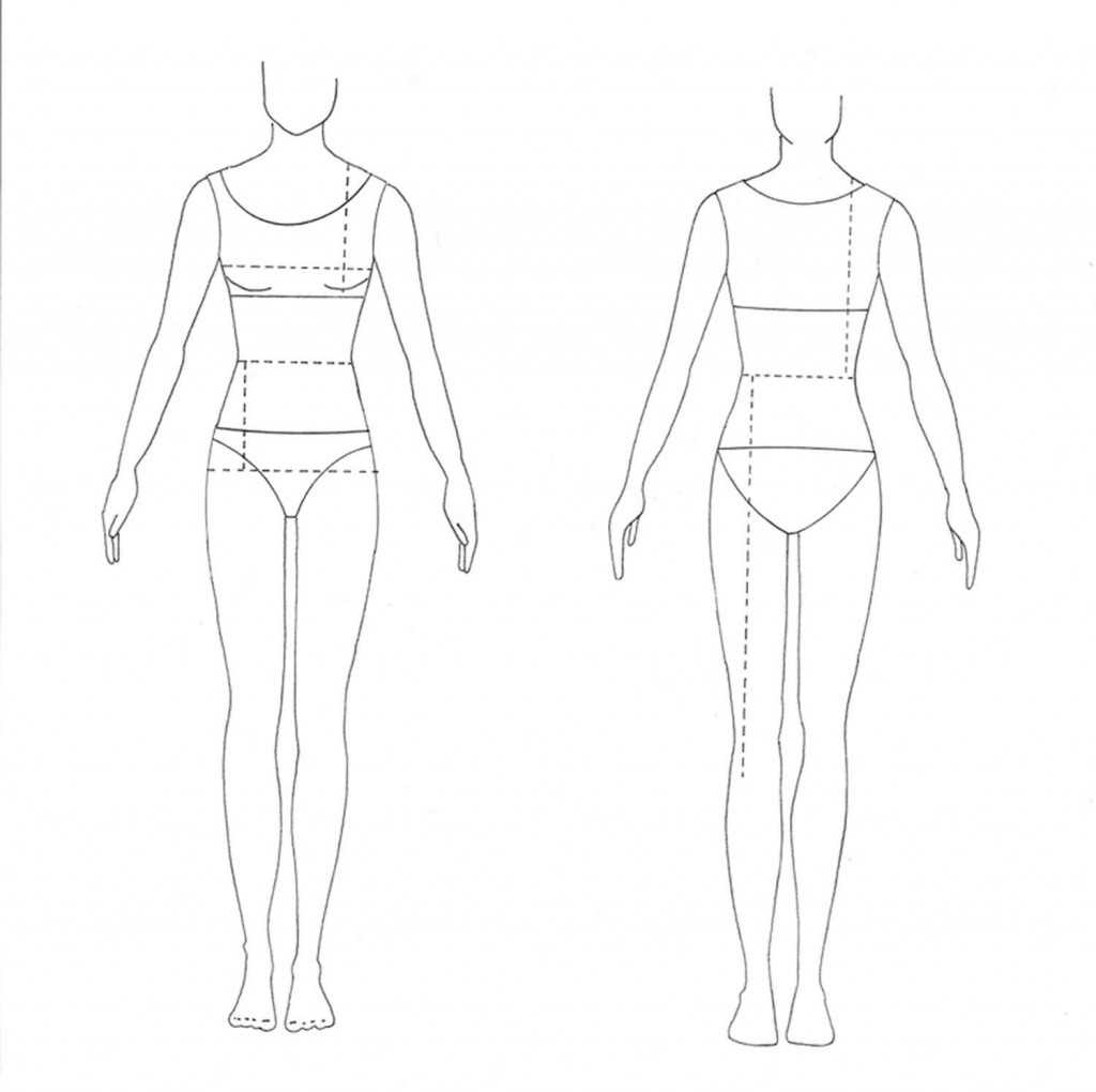 Contoh Soal Dan Materi Pelajaran 5: Fashion Model Outline Within Blank Model Sketch Template