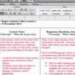 Cornell Notes / Double Entry Journal – Taking Notes Regarding Double Entry Journal Template For Word