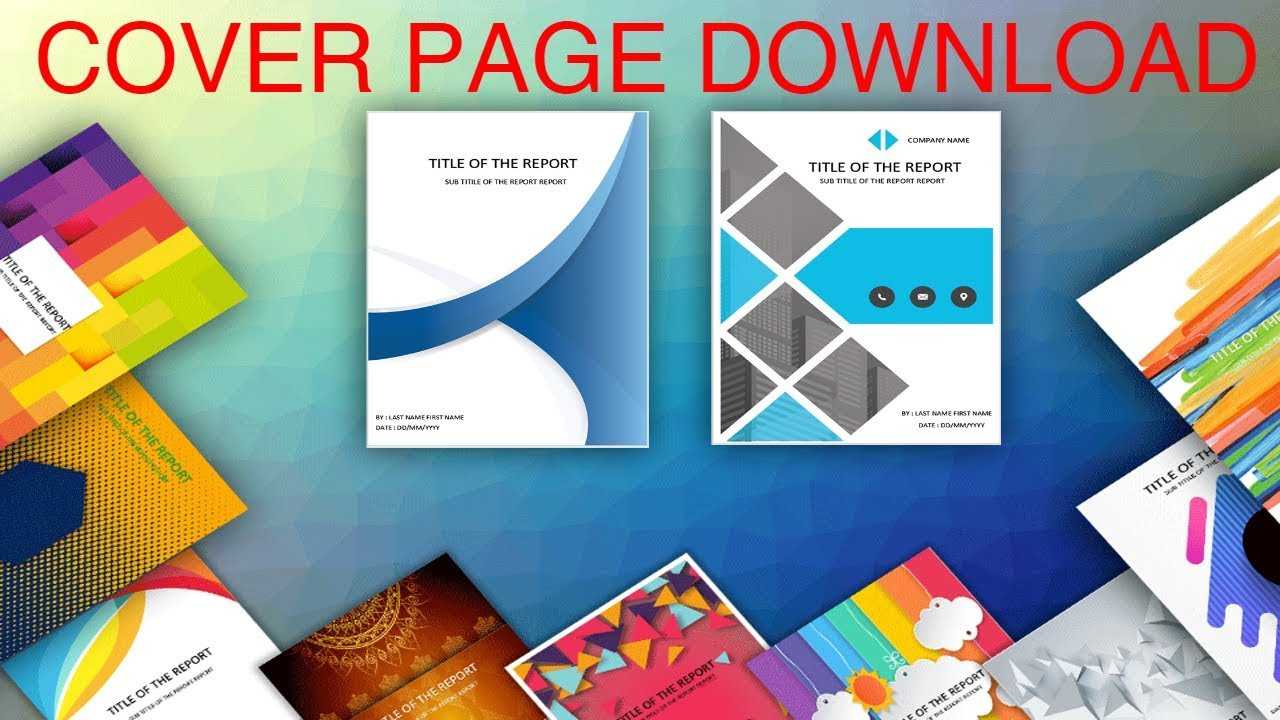 Cover Page In Word Template – Download Editable, Ready To Use (.docx) –  Page De Couverture Word For Cover Page Of Report Template In Word