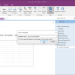 Create A Template In Onenote – Tutorial – Teachucomp, Inc. For Creating Word Templates 2013