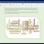 Create A Word Cloud In Microsoft Word Inside Free Word Collage Template