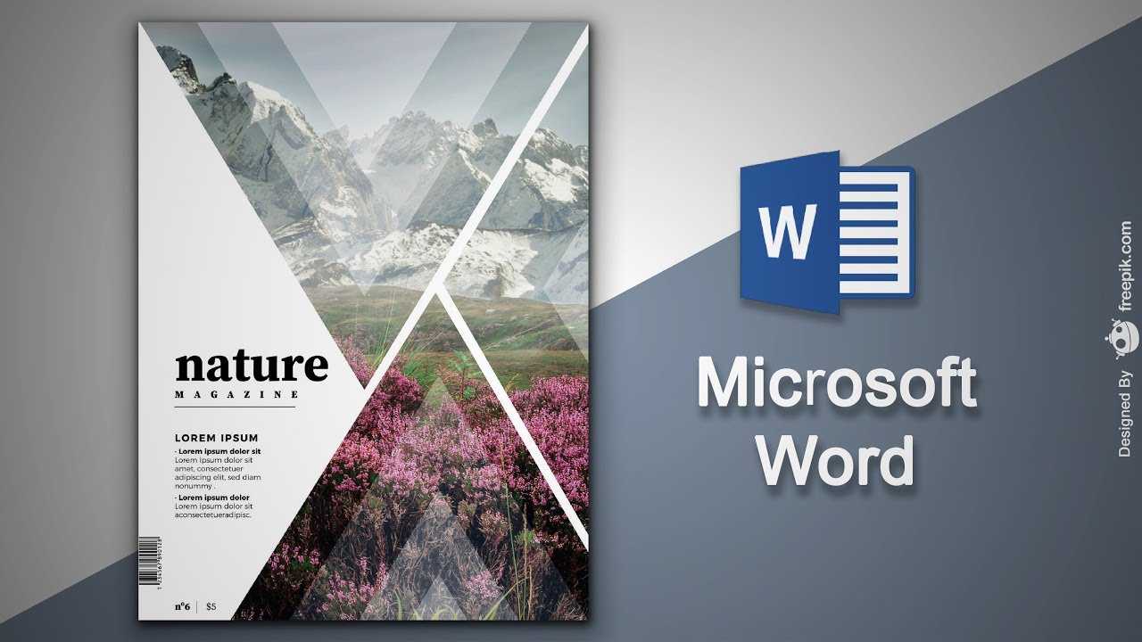 Create Cover Page In Microsoft Word | Natural Magazine Cover Designing In  Ms Word With Regard To Magazine Template For Microsoft Word