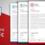 Create Modern Letterhead In Ms Word | No Distracting Music | Free Template Regarding Header Templates For Word