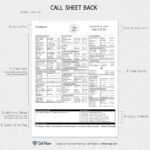 Creating Professional Call Sheets – Free Template Download Throughout Film Call Sheet Template Word