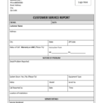 Customer Service Report Template – Excel Word Templates Inside Customer Incident Report Form Template