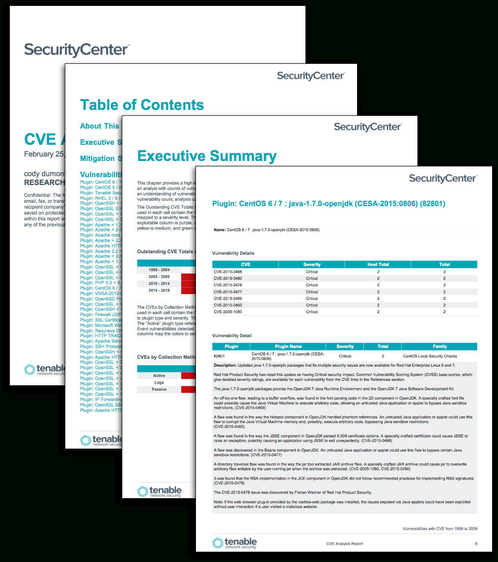 Cve Analysis Report – Sc Report Template | Tenable® Inside Information Security Report Template