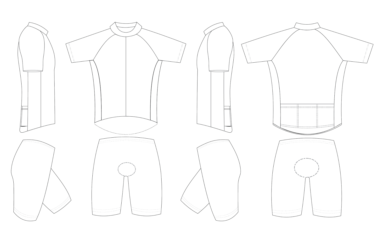 Cycling Jersey Design Template Illustrator – Jersey Kekinian Inside Blank Cycling Jersey Template