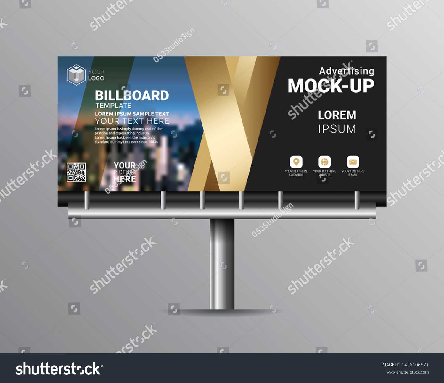 Стоковая Векторная Графика «Billboard Template Designs Inside Vinyl Banner Design Templates