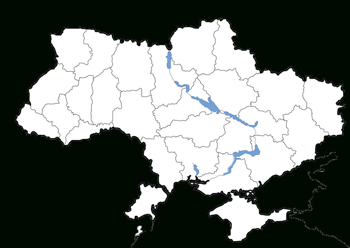 Файл:map Of Ukraine Political Simple Blank — Википедия For Blank City Map Template