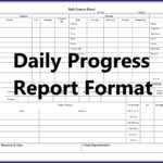 Daily Work Progress Report Format – Calep.midnightpig.co Throughout Construction Daily Progress Report Template