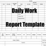 Daily Work Report Template – Engineering Discoveries For Daily Work Report Template