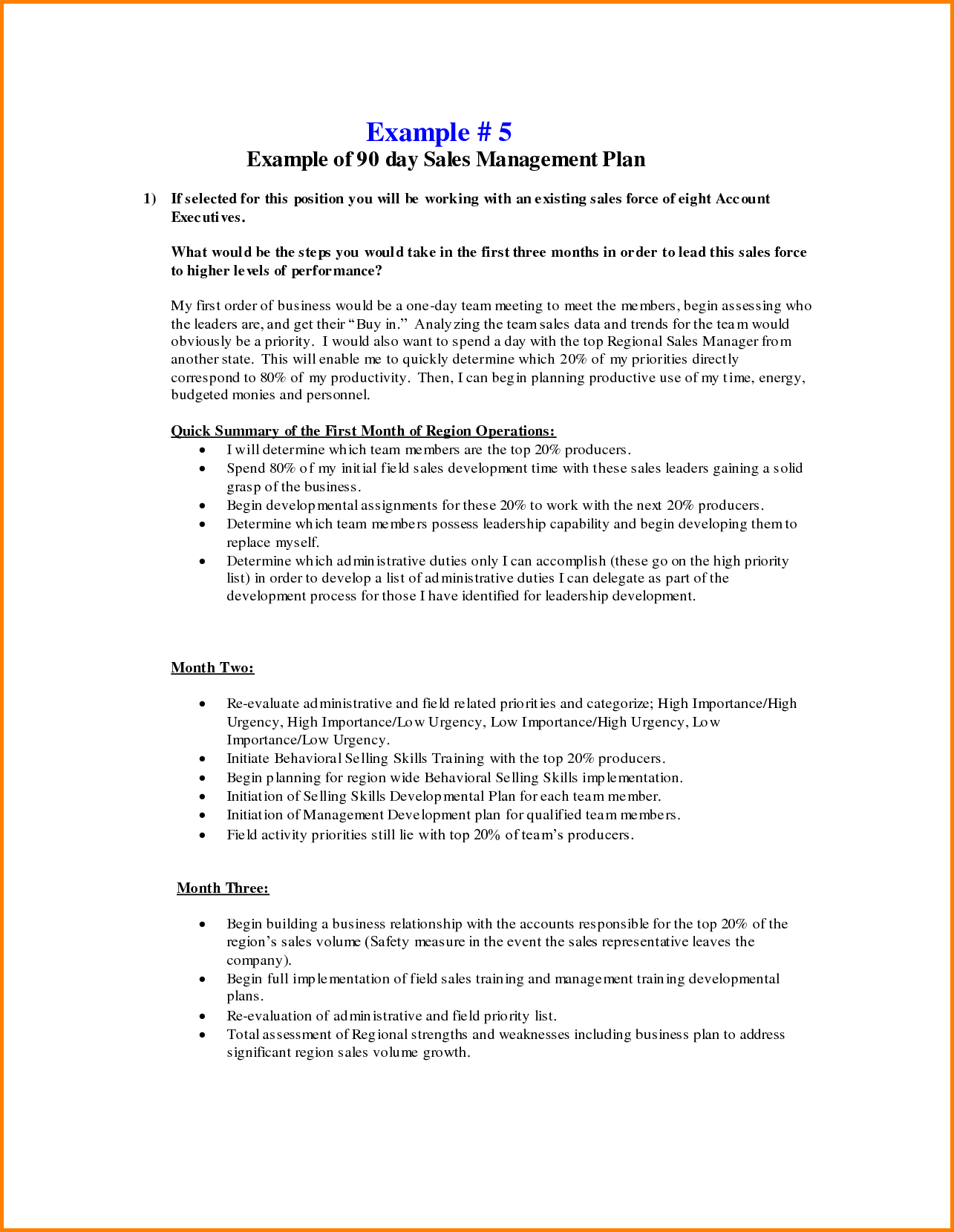 Day Business An Template Word 30 60 90 Plan For Sales With 30 60 90 Day Plan Template Word