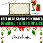 Dear Santa Fill In Letter Template – With Blank Letter From Santa Template
