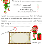 Dear Santa Fill In Letter Template – With Letter From Santa Template Word