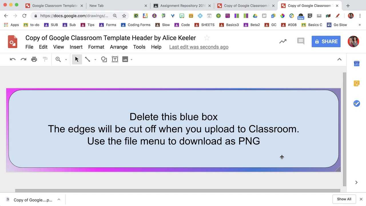 Design A Custom Google Classroom Header Intended For Classroom Banner Template
