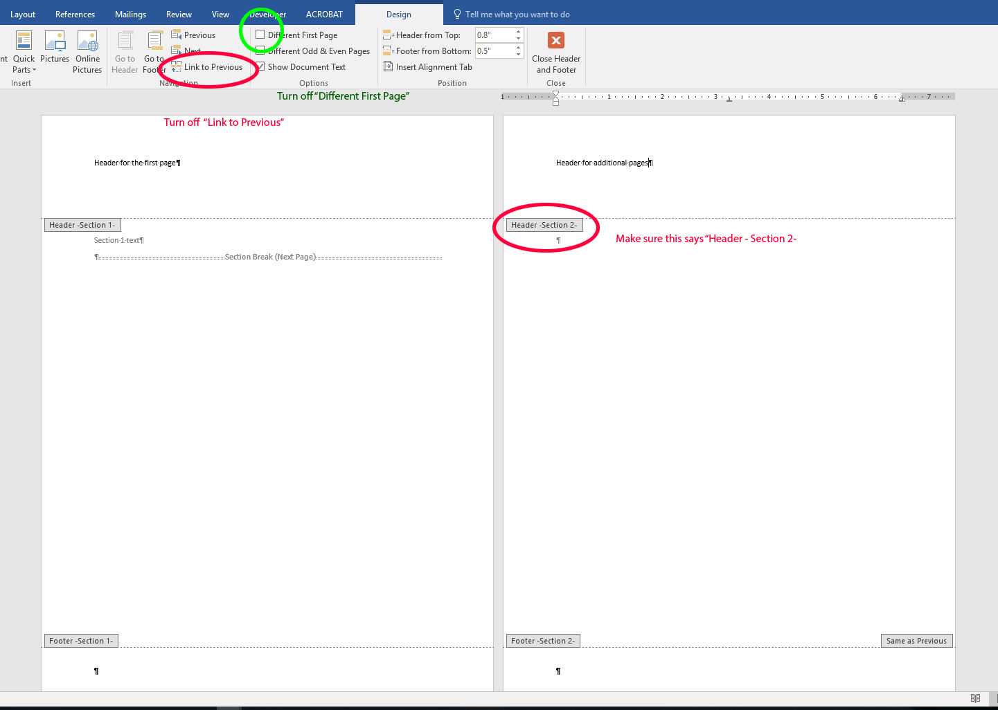 Different Sized Headers In Ms Word Letterhead Template Inside Header Templates For Word