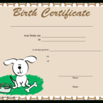 Dog Certificates – Calep.midnightpig.co With Regard To Birth Certificate Template For Microsoft Word