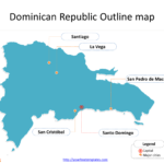 Dominican Republic Map Templates – Free Powerpoint Templates For Blank City Map Template