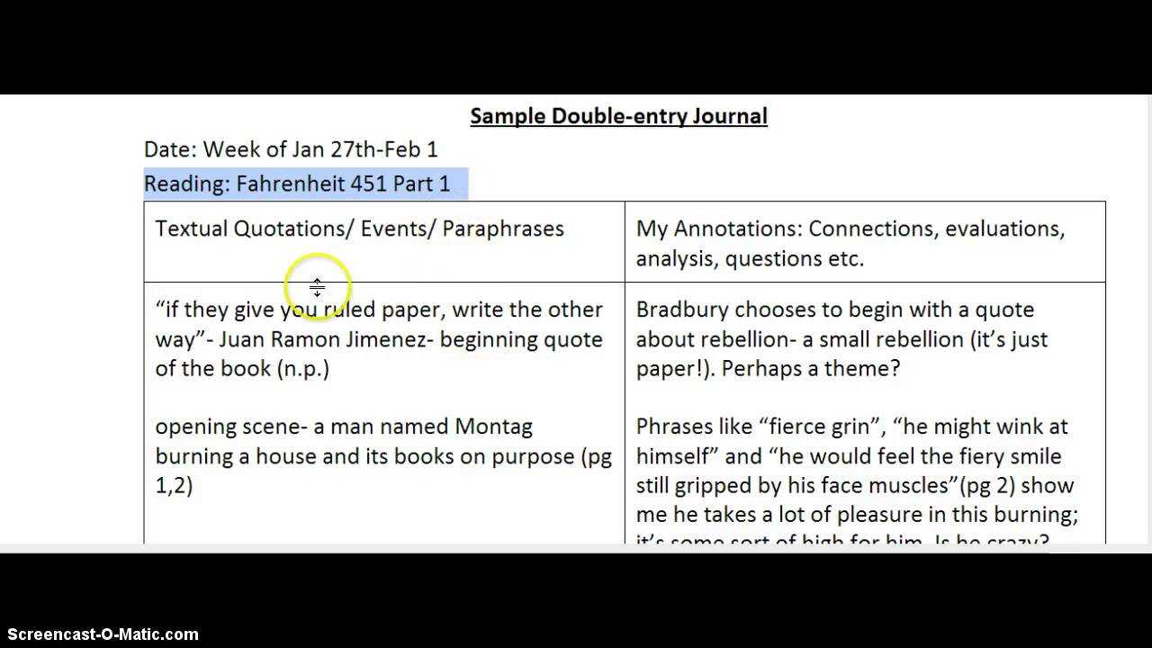 Double Entry Journals - Youtube Inside Double Entry Journal Template For Word