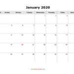 Download Blank Calendar 2020 (12 Pages, One Month Per Page intended for Blank One Month Calendar Template