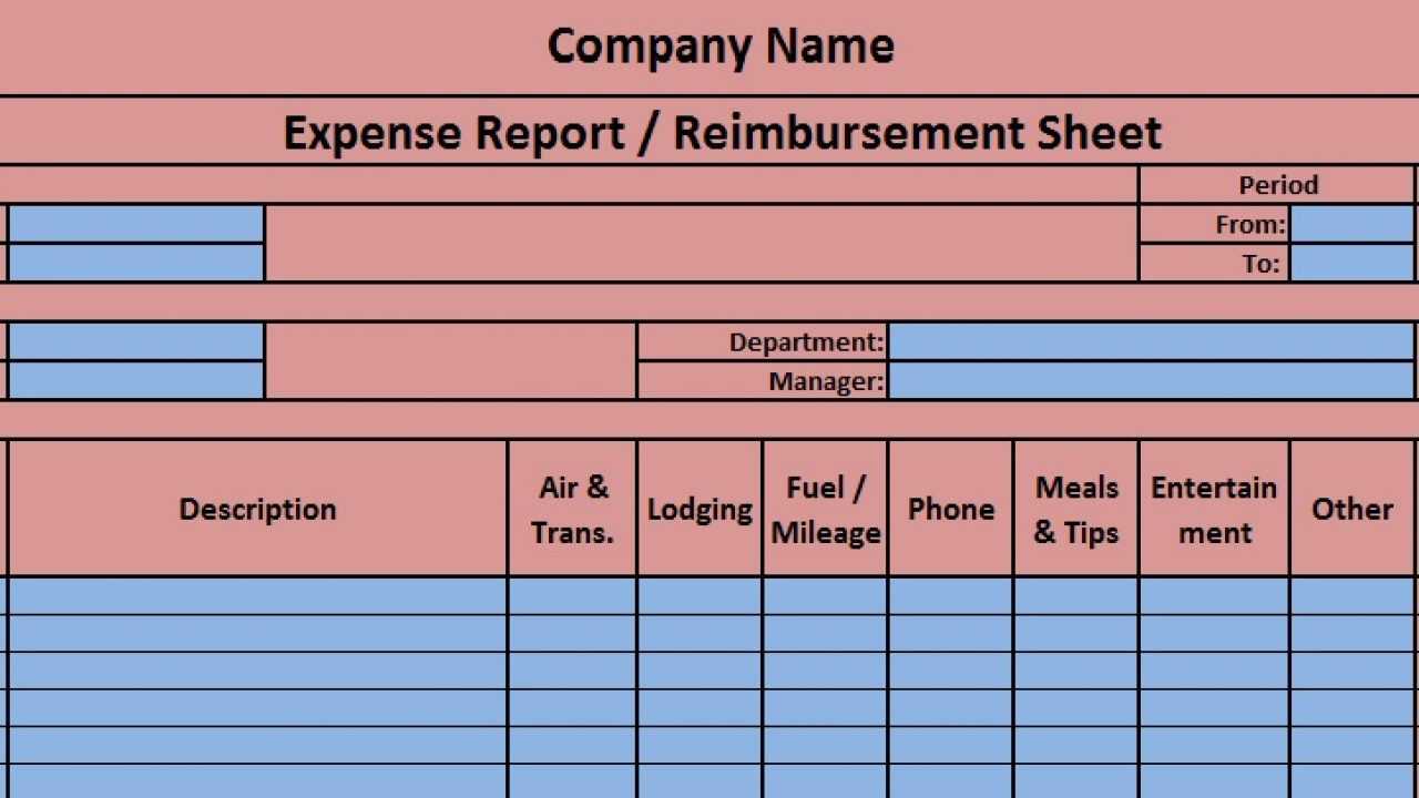 Download Expense Report Excel Template – Exceldatapro Regarding Expense Report Spreadsheet Template