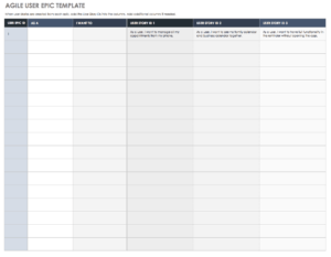 Download Free User Story Templates |Smartsheet within User Story Word Template