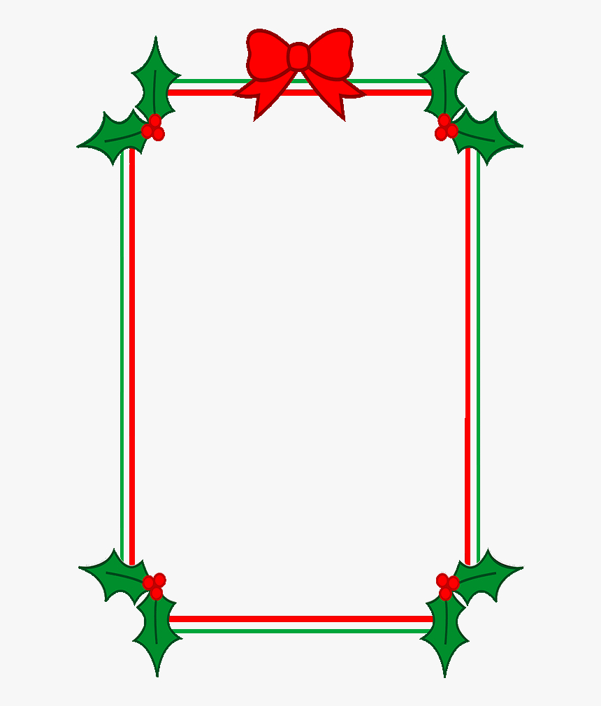 Download Holly Border Clipart – Christmas Border Template Inside Christmas Border Word Template