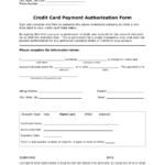 Download One (1) Time Credit Card Authorization Payment Form With Regard To Credit Card Authorization Form Template Word