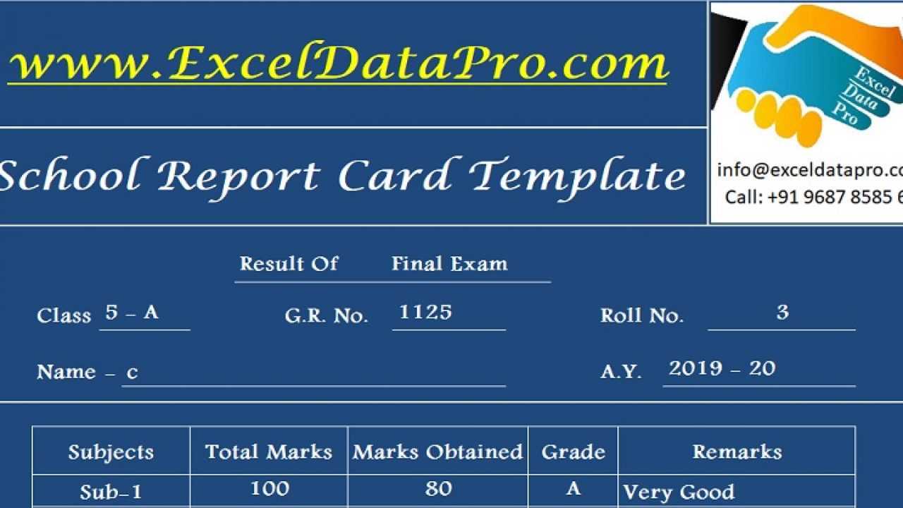 Download School Report Card And Mark Sheet Excel Template With Regard To High School Student Report Card Template