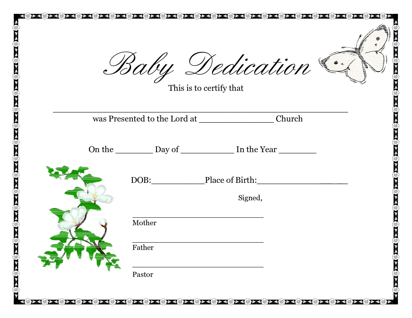 Downloadable Blank Birth Certificate Template Sample : V M D Pertaining To Blank Adoption Certificate Template