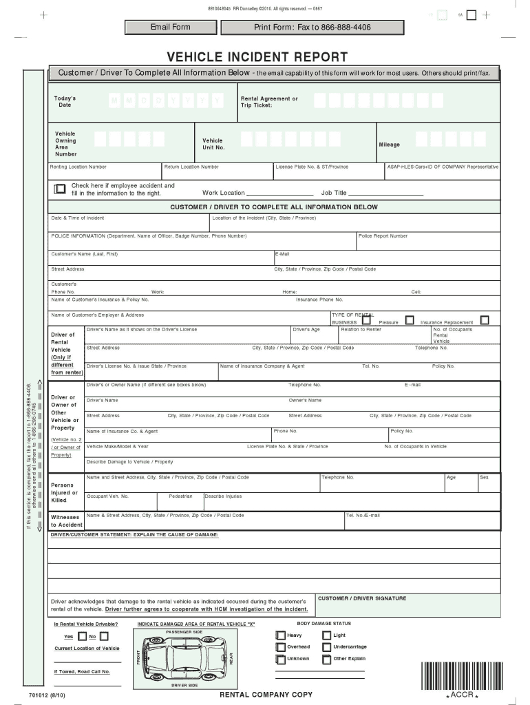 Drivers Accident Reprot – Fill Online, Printable, Fillable Within Vehicle Accident Report Template