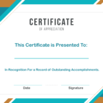 ❤️ Sample Certificate Of Appreciation Form Template❤️ Inside Congratulations Certificate Word Template