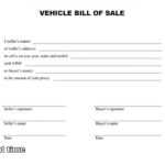 Easy Bill Of Sale For Car – Dalep.midnightpig.co Regarding Car Bill Of Sale Word Template