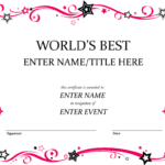 Easy To Use Award Certificate Template Word : V M D Throughout Blank Award Certificate Templates Word
