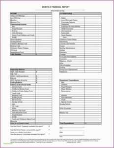 Editable 014 Template Ideas Non Profit Treasurer Report intended for Non Profit Monthly Financial Report Template