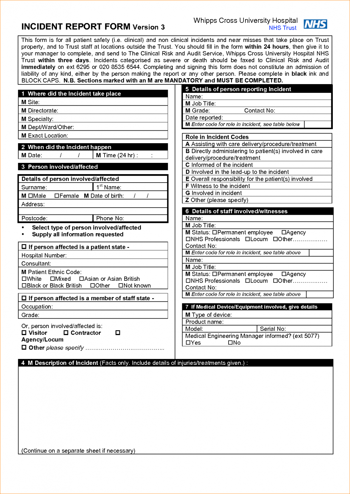 Editable 8 Incident Report Template Word Outline Templates With Regard To Incident Report Form Template Doc