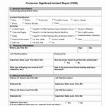Editable Accident Estigation Form Template Uk Report Format For Construction Accident Report Template