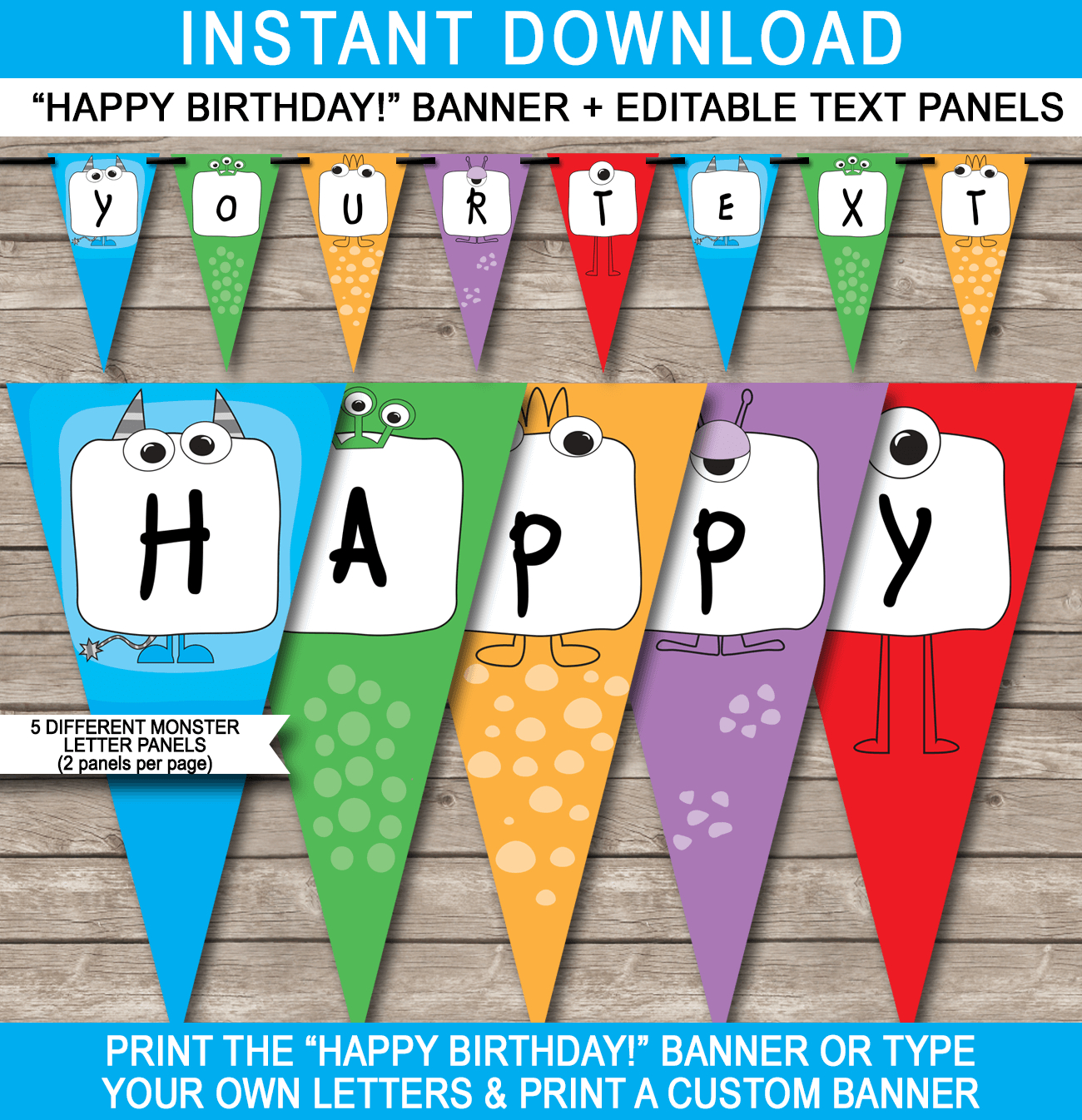 Editable Birthday Banner – Calep.midnightpig.co Pertaining To Free Printable Happy Birthday Banner Templates