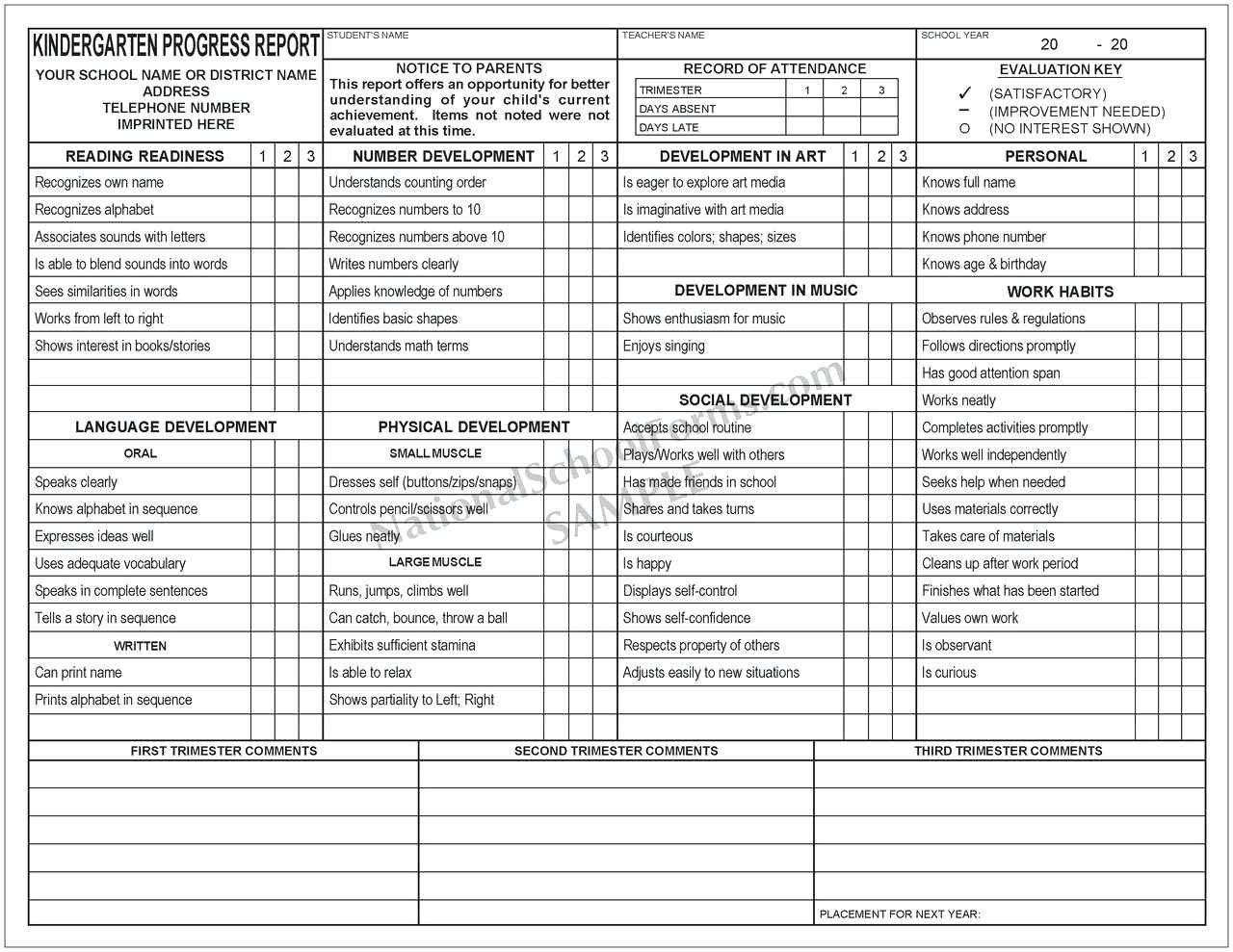 Elementary Progress Report Template – Bestawnings With Regard To School Progress Report Template