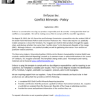 Enfasco Inc Enfasco Inc. Conflict Minerals – Policy | Manualzz Regarding Conflict Minerals Reporting Template