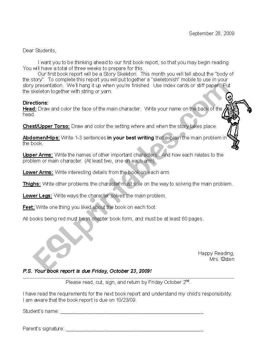 English Worksheets: Story Skeleton With Regard To Story Skeleton Book Report Template