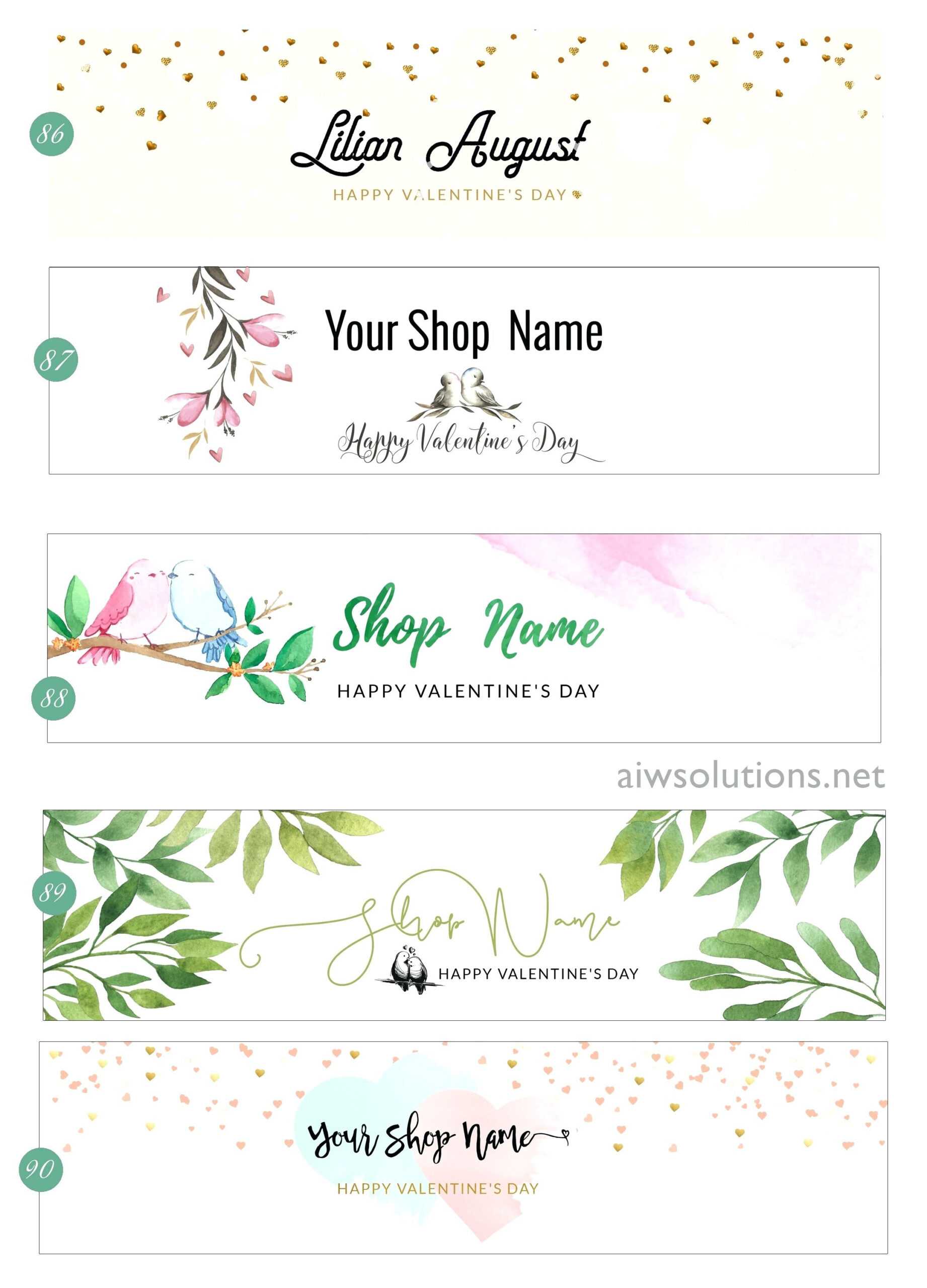 Etsy Banner Template – Bestawnings Throughout Etsy Banner Template