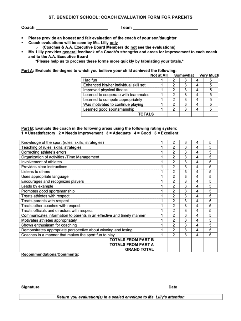 Evaluation Form – Fill Online, Printable, Fillable, Blank Inside Blank Evaluation Form Template