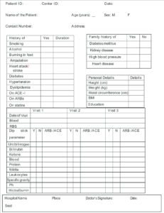 Example Of A Poorly Designed Case Report Form | Download with Case Report Form Template Clinical Trials