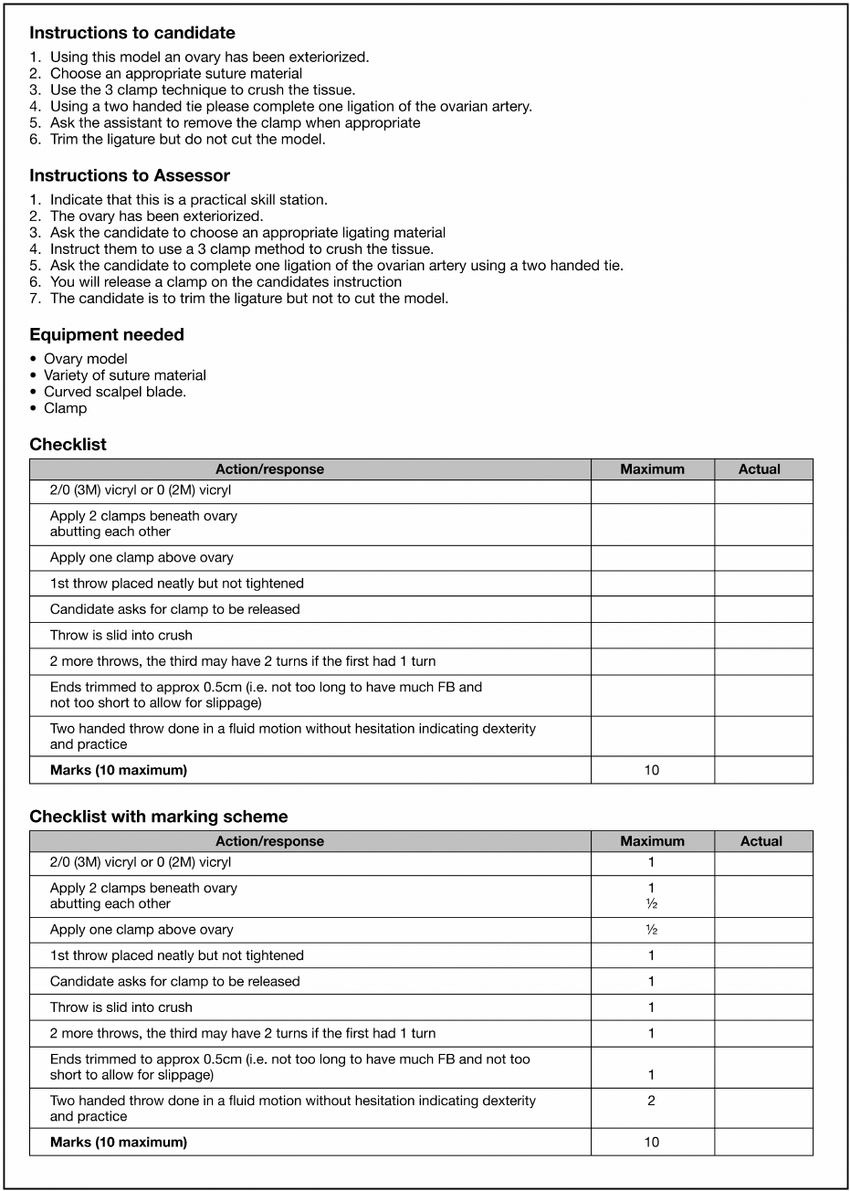 Example Osce Station 2, From A Final Year Small Animal Inside Charge Nurse Report Sheet Template