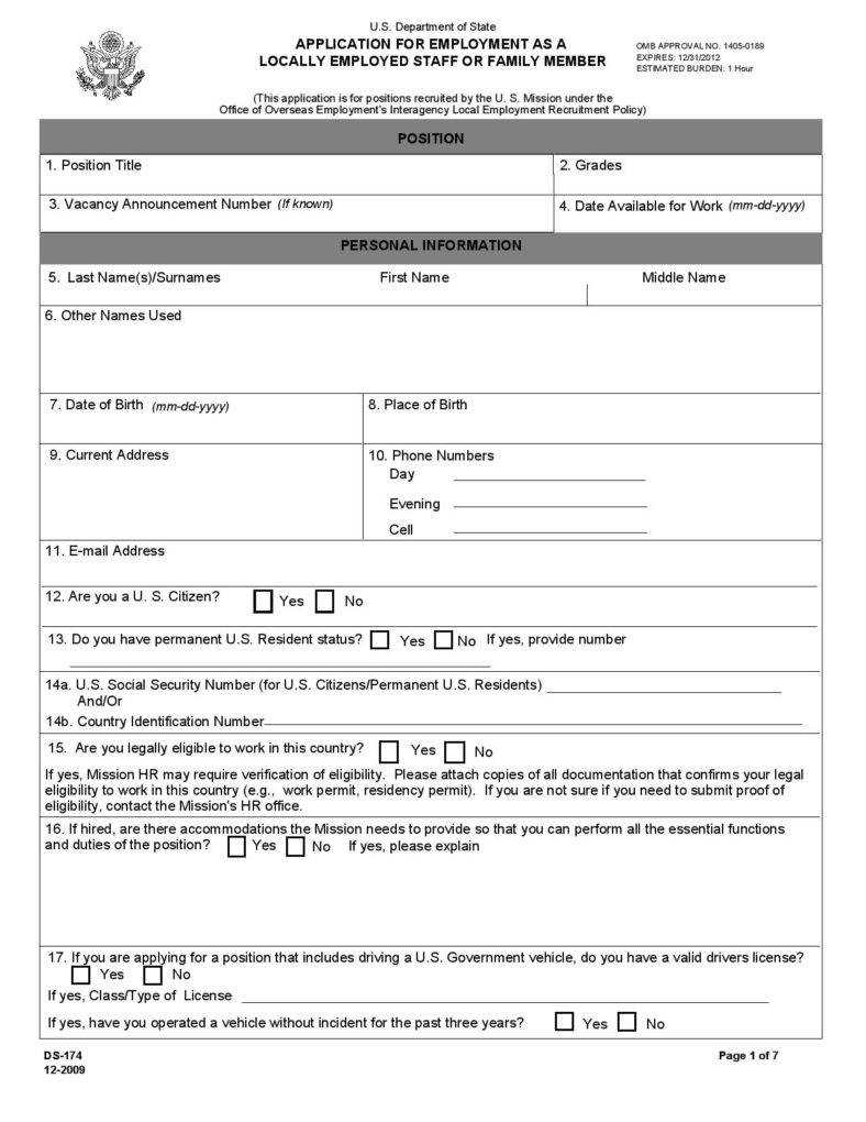Examples Of Job Application Forms – Calep.midnightpig.co In Employment Application Template Microsoft Word