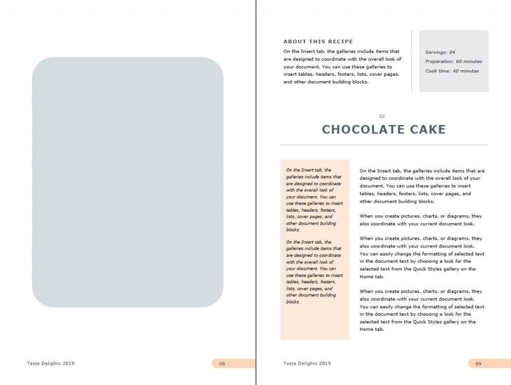 Eye Catching And Editable Recipe Template For Word – Used To Regarding Full Page Recipe Template For Word